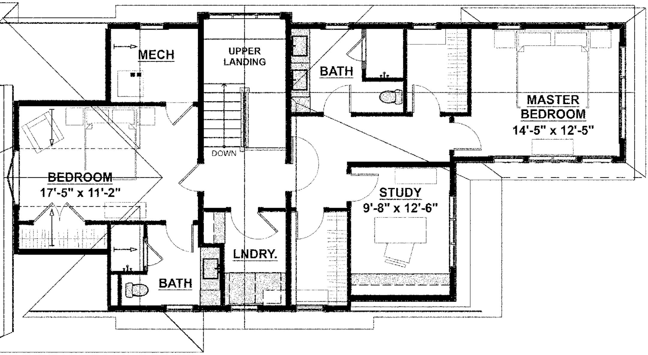 Cottage-style home enhanced by walkout level. Home plan for 071716