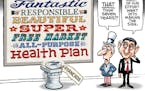 Sack cartoon: Replacing the Affordable Care Act