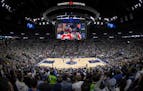 The game 3 tipoff between the Minnesota Timberwolves vs. Houston Rockets. The first playoff game at Target Center since 2004.