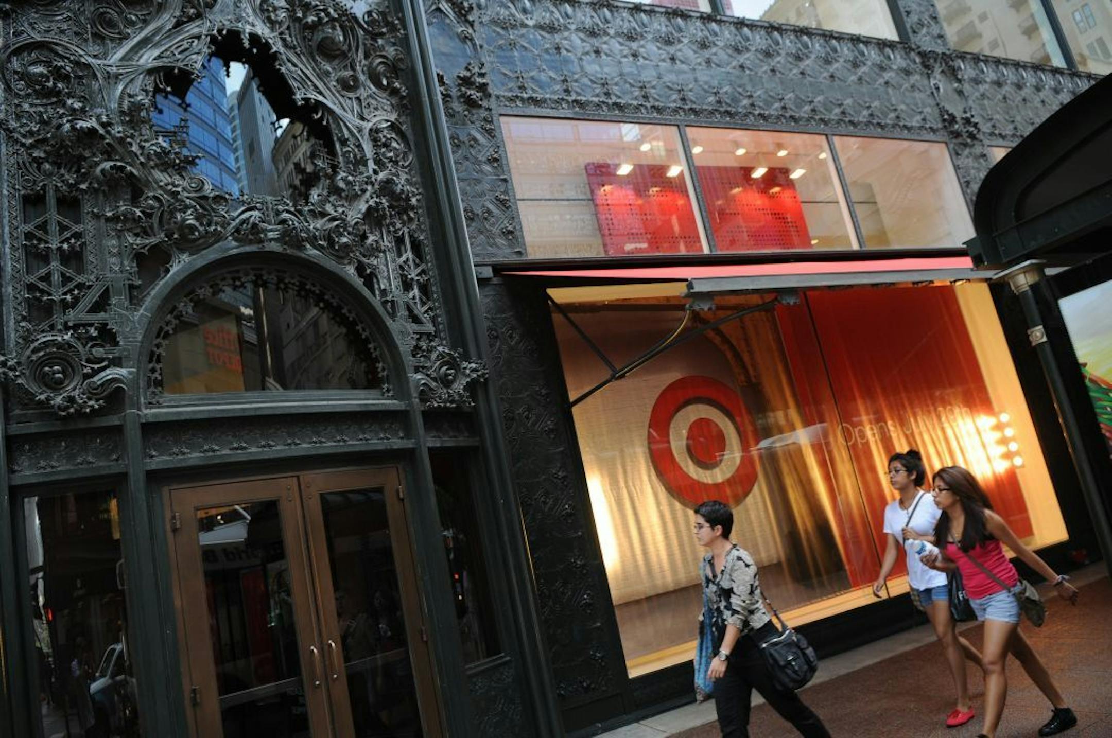 Mark Schindele, Target's senior vice president of merchandising and city stores, gives a tour of the not yet open downtown Chicago store, Tuesday, July 17, 2012. The store is set to open July 29. Photo by Chris Ocken