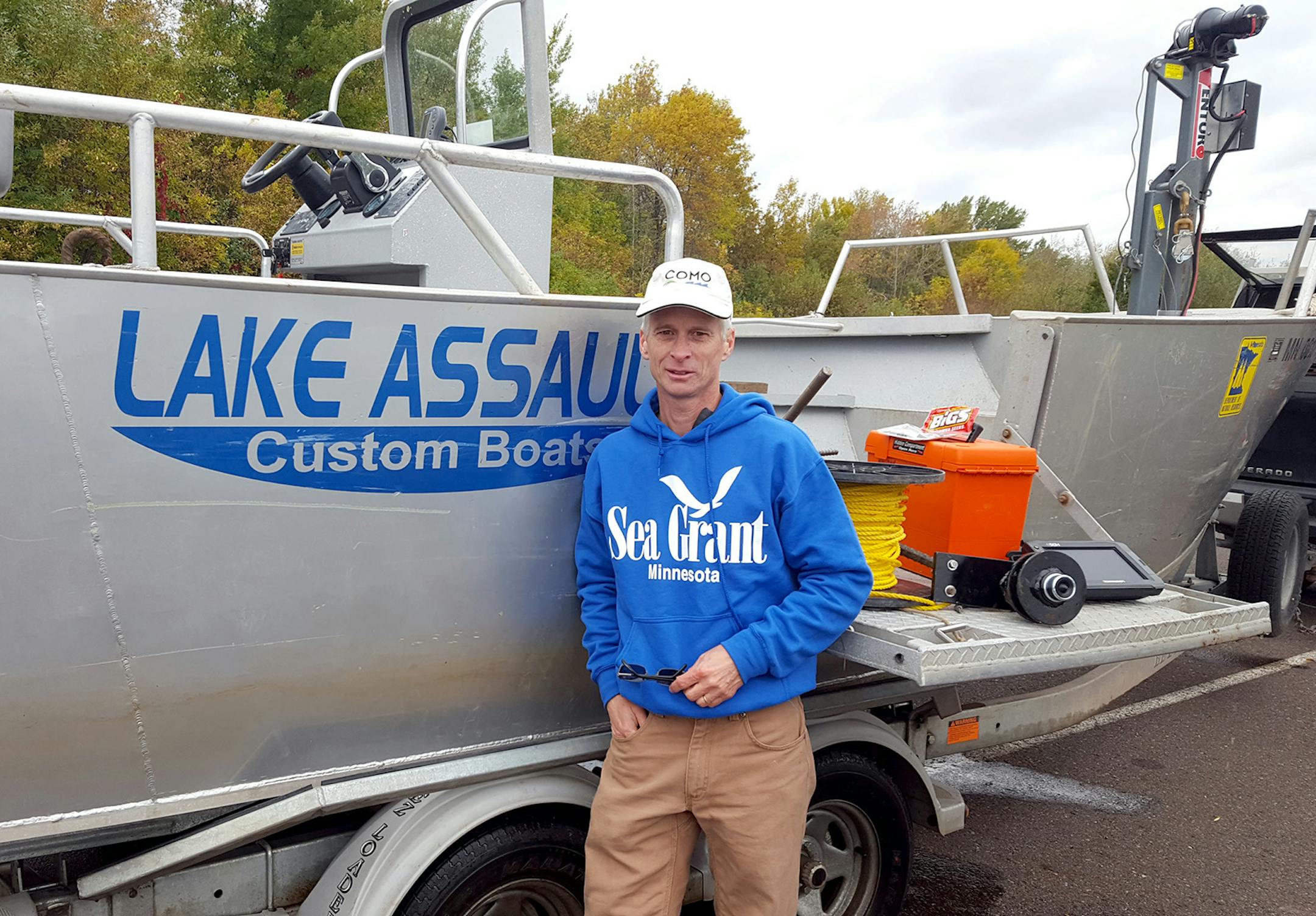 DNR fish geneticist Loren Miller studies Minnesota walleyes and other fish to better understand their origins and to provide valued information to fisheries managers. Miller has demonstrated that Mille Lacs walleyes are different from many other Minnesota strains of the same fish.