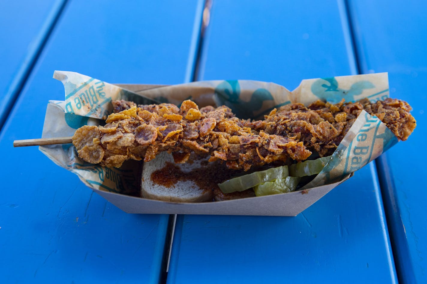 Nashville Hot Chicken On-A-Stick, The Blue Barn.] ALEX KORMANN • alex.kormann@startribune.com