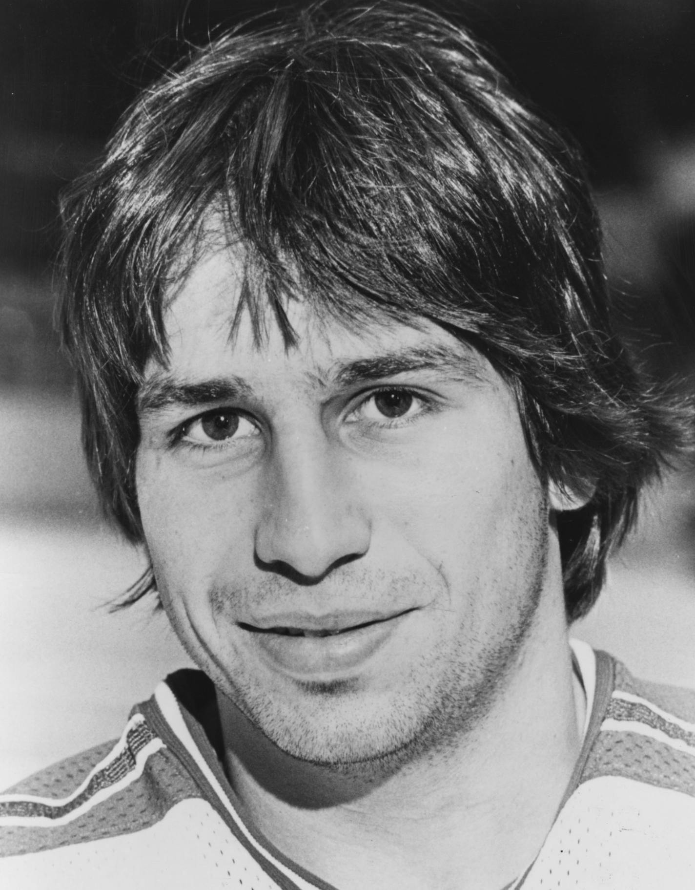 Mark Pavelich, pro hockey. See item Sun Feb 23, 2003, Star Tribune, page B1 rail. File photo courtesy of the New York Rangers pro hockey team (from the 1981-82 season).