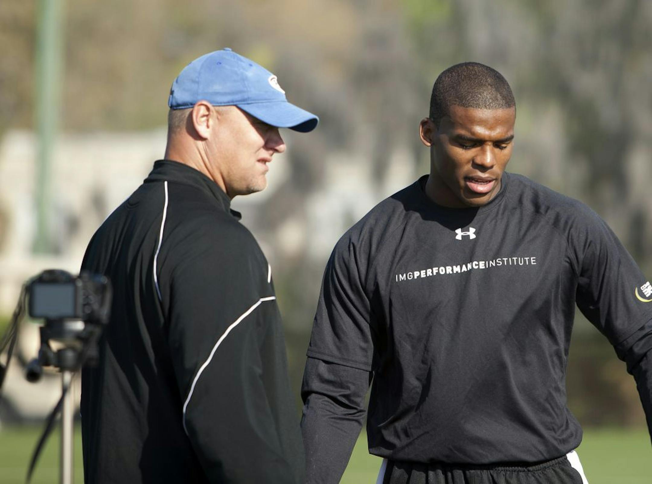 Chris Weinke with Cam Newton