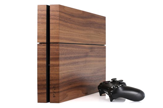 Toast's walnut cover for the PS4