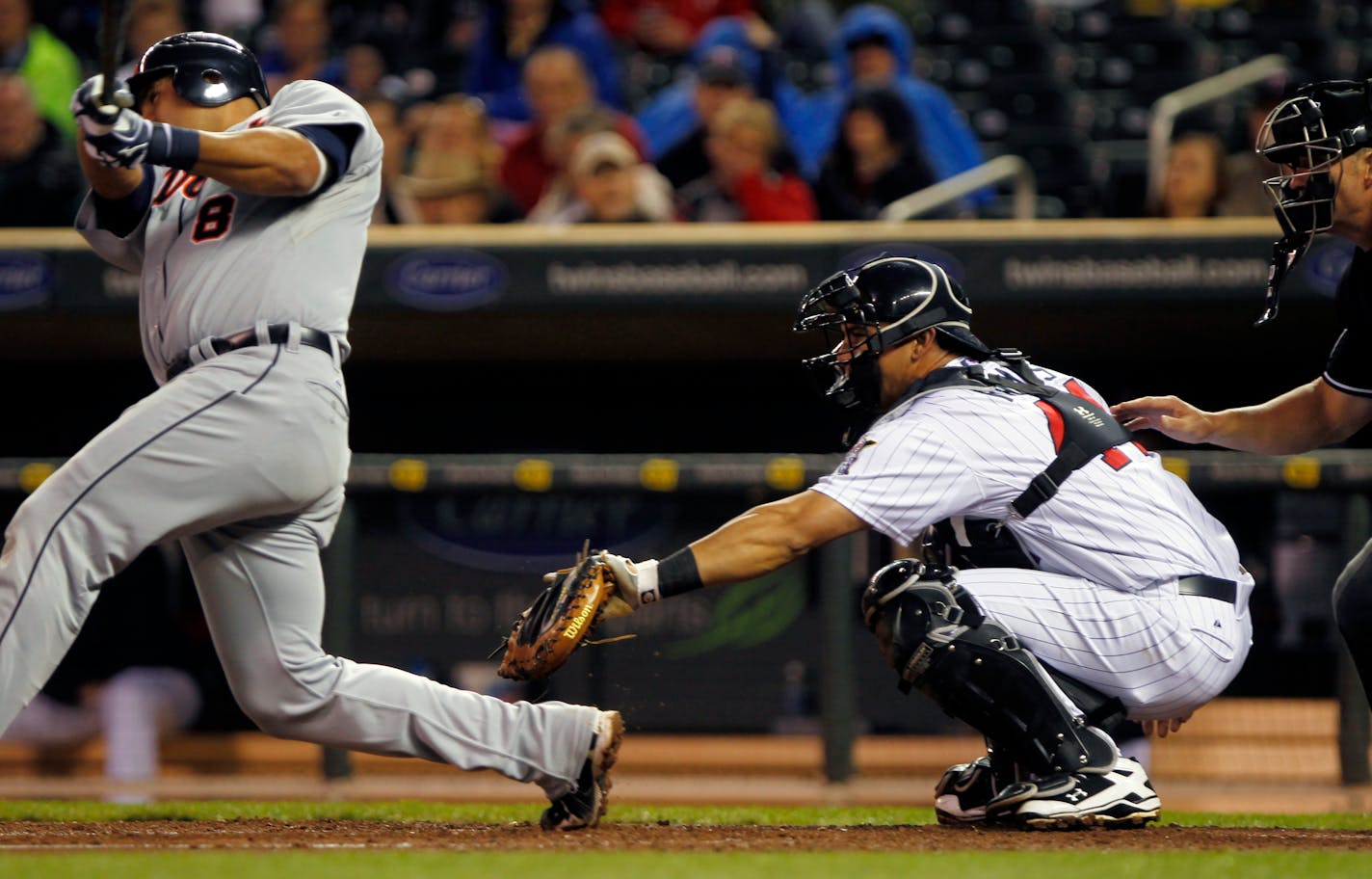 Wilson Ramos catches for the Twins.