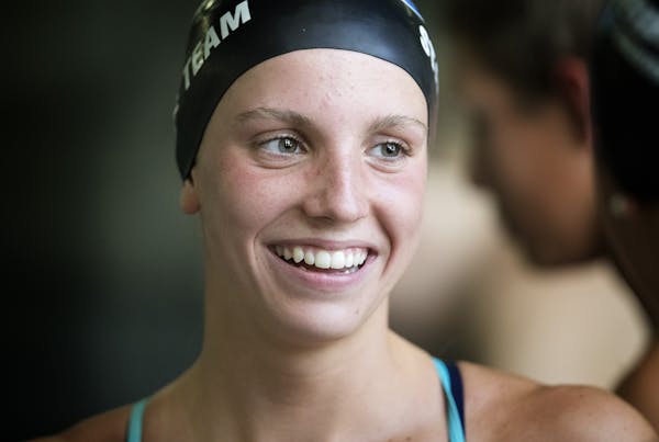Regan Smith worked out at Bluewater Aquatic Center in Apple Valley. Smith qualified for the World Championships in the 200 backstroke and is one of th