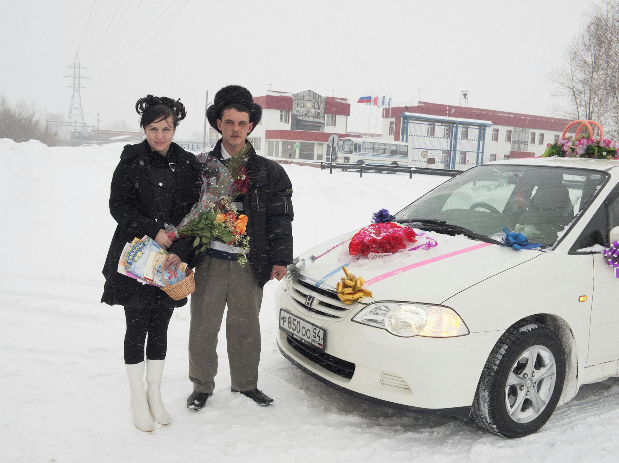 Provided by Weisman Art Museum Anastasia Rudenko, "Newlyweds, Suburbs of Novosibirsk", 2010.From the Weisman show "Siberia: Imagined and Reimagined."