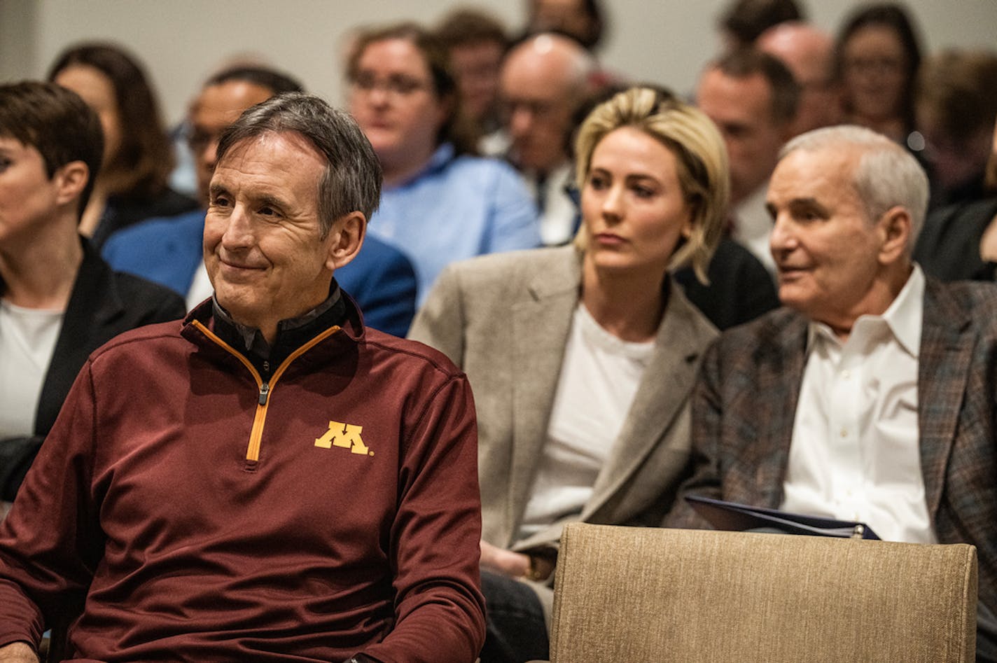 Former Minnesota Governors Tim Pawlenty and Mark Dayton wait before testifying before the State Senate HHS Committee to ask that the merger talks be slowed down. in St.Paul, Minn., on Tuesday, March 7, 2023. former MN Govs. Dayton and Pawlenty will testify to the State Senate HHS Committee and ask that the merger talks be slowed down. The Democrat and Republican have apparently reached common ground on this topic! ] RICHARD TSONG-TAATARII • richard.tsong-taatarii @startribune.com