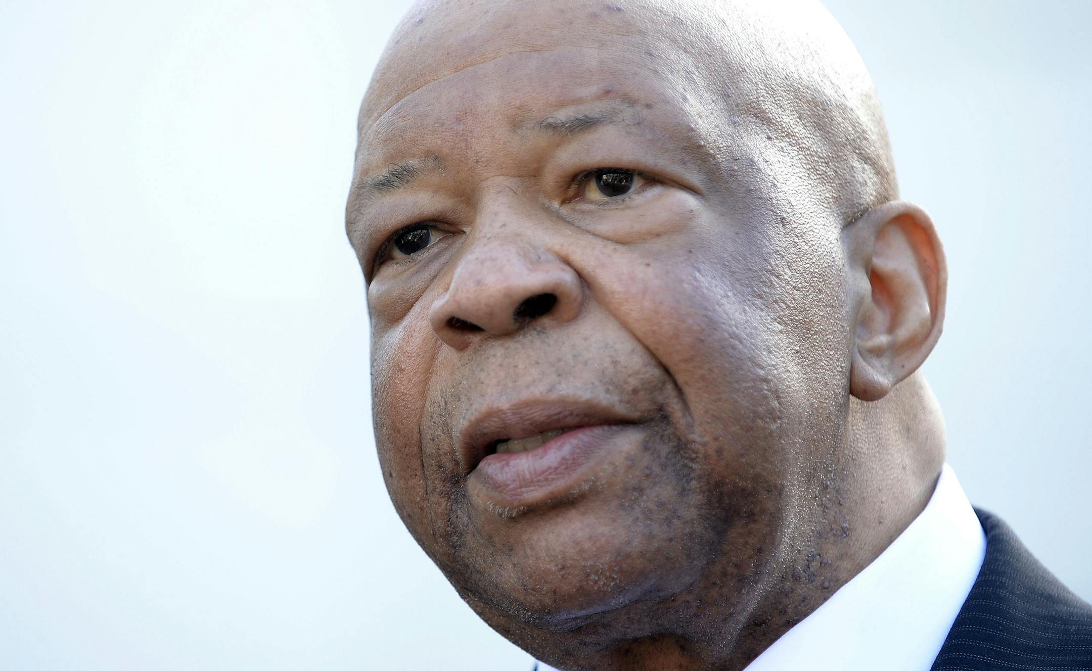 U.S. Rep. Elijah Cummings speaks on Wednesday, March 8, 2017 after meeting with President Donald Trump at the White House in Washington, D.C. (Olivier Douliery/Abaca Press/TNS) ORG XMIT: 1198654