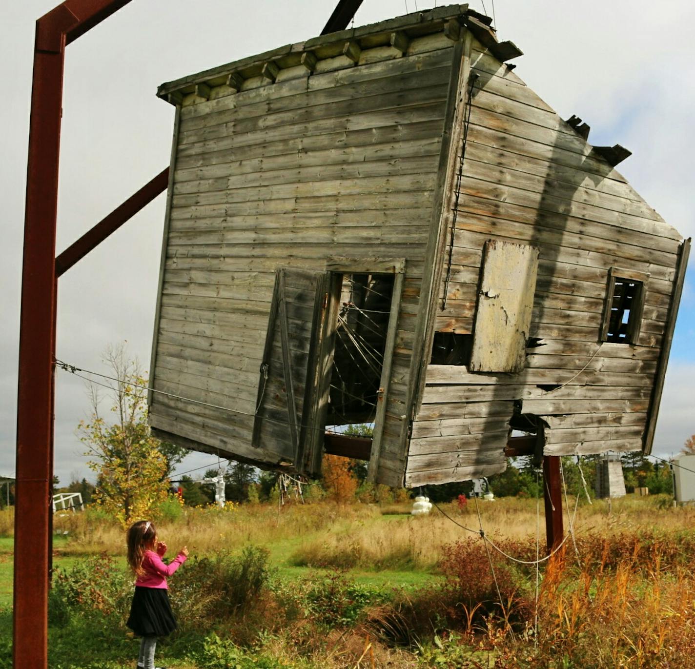 One of the kids from the Mali Mish family at Franconia Sculpture Park. The family travels around the country in an Airstream trailer and has more than 40,000 followers on Instagram. They came to Minnesota for 10 days on the invitation of Explore Minnesota, which has incorporated social media into its tourism marketing using the hashtag #OnlyinMN.