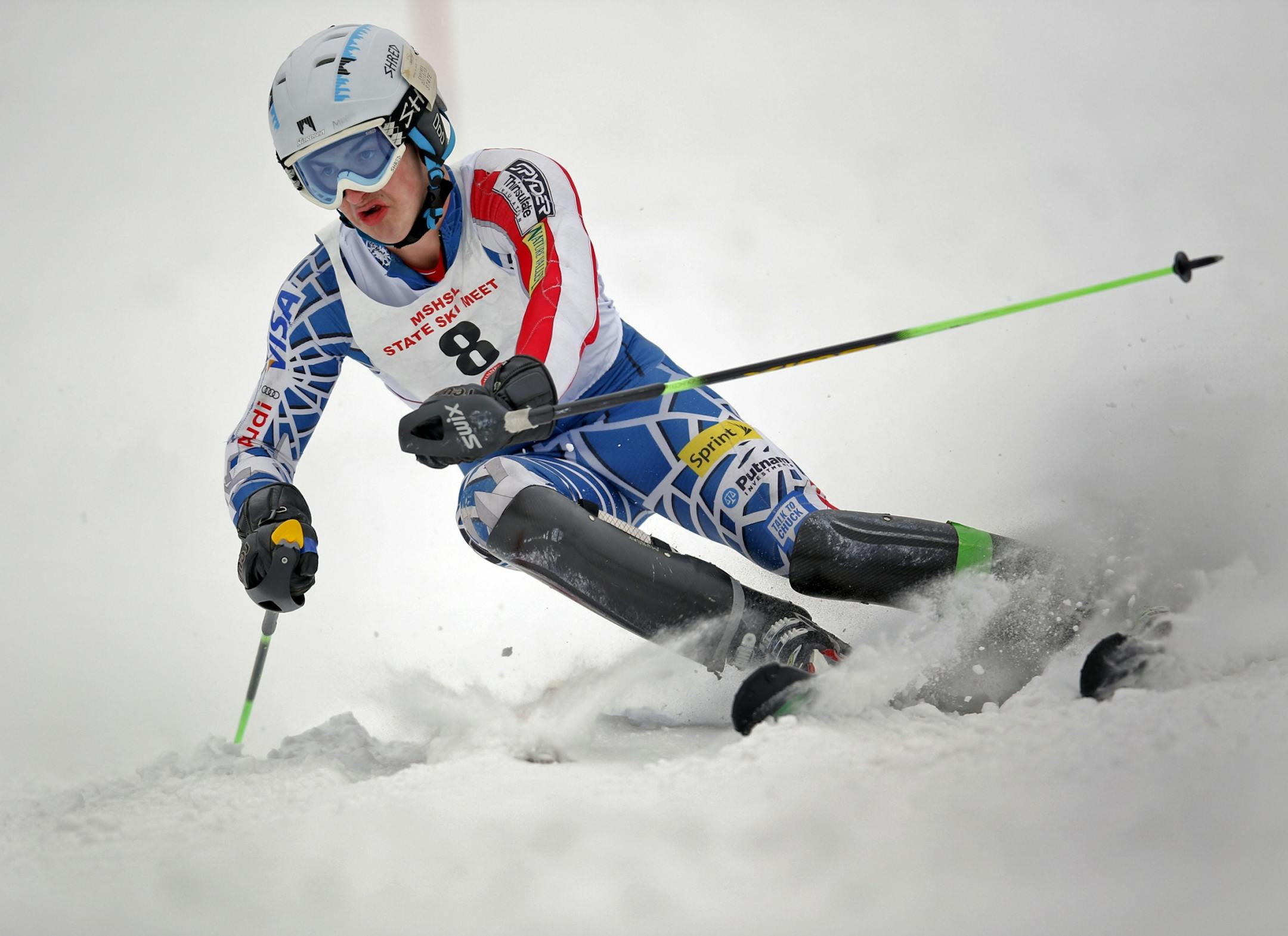 Michael Murray of Bloomington Jefferson won the boys' Alpine state ski meet Wednesday at Giants Ridge in Biwabik.