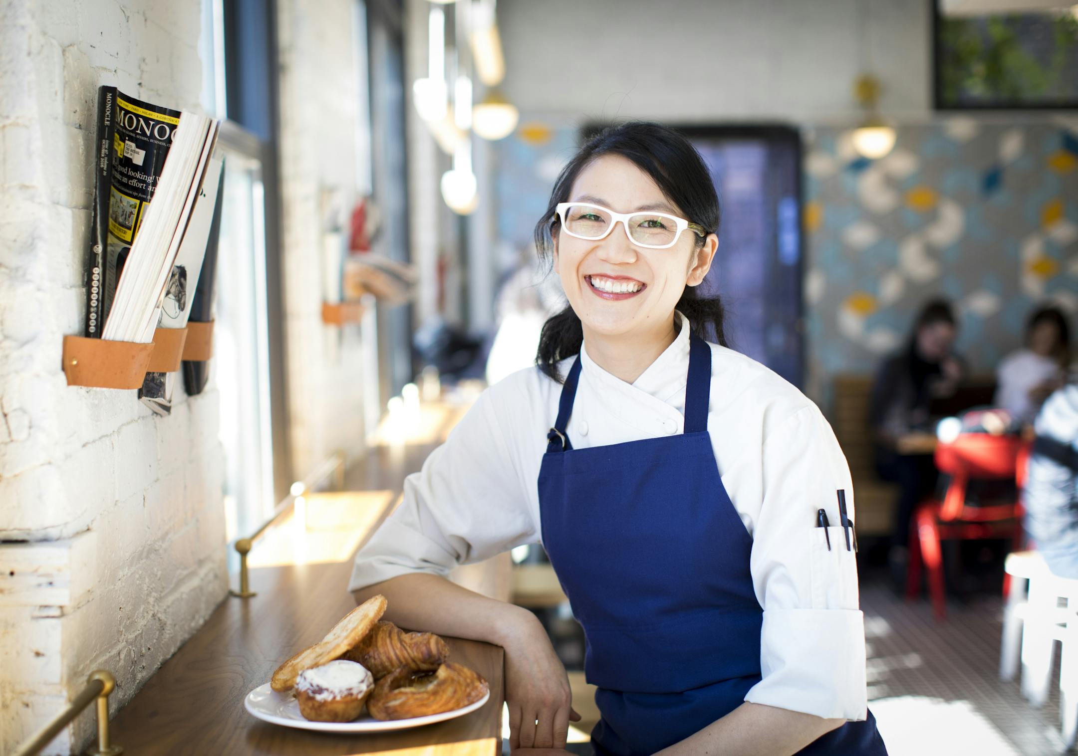 Pastry chef Emily Marks at the Bachelor Farmer Cafe.