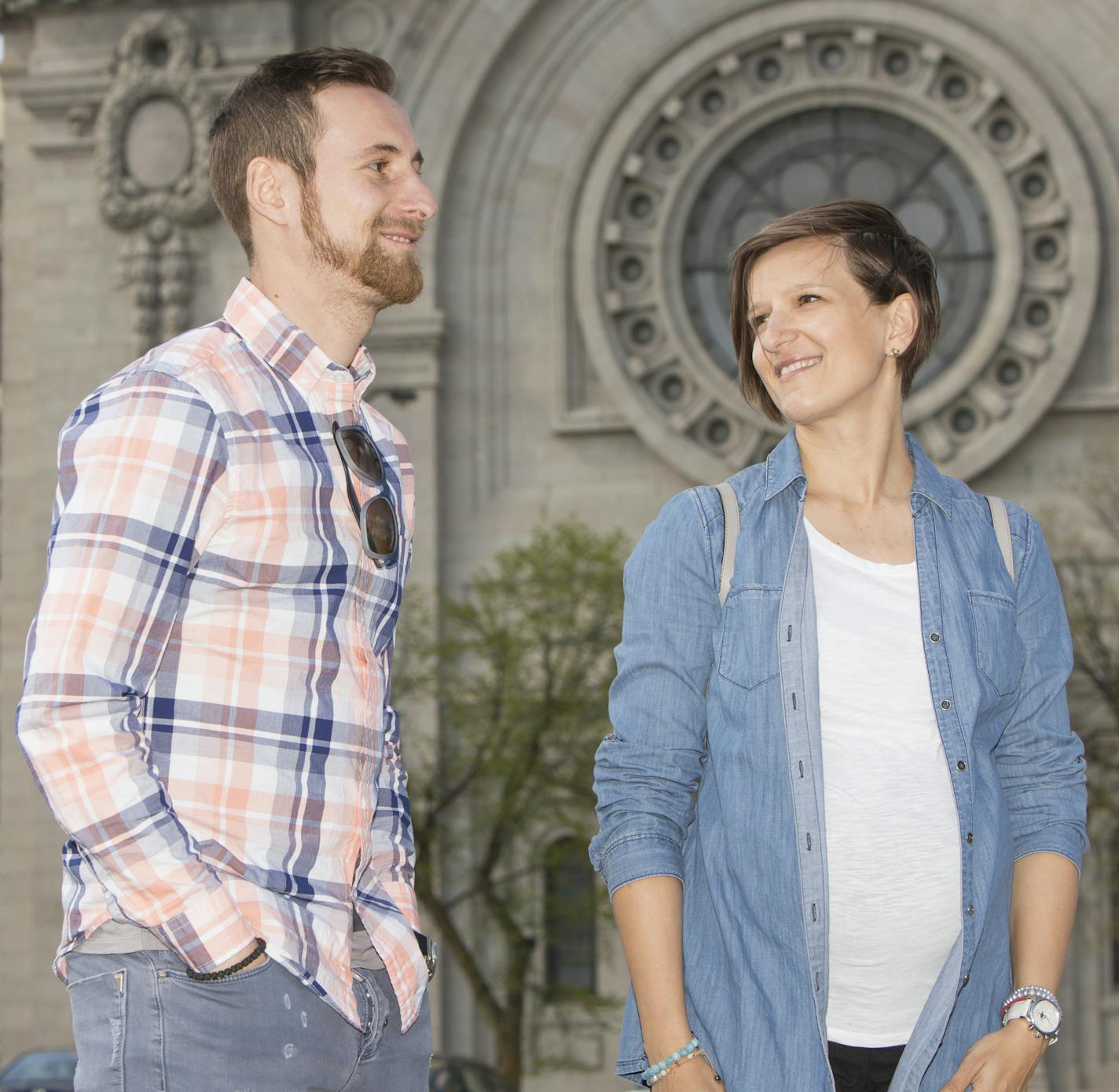 Jerome Thiesson and his wife explore St. Paul. [ Special to Star Tribune, photo by Matt Blewett, Matte B Photography, matt@mattebphoto.com, mAY 4, 2017, Getting to know Jerome Thiesson, St. Paul, Minnesota, SAXO 1003753567 - LOON050717