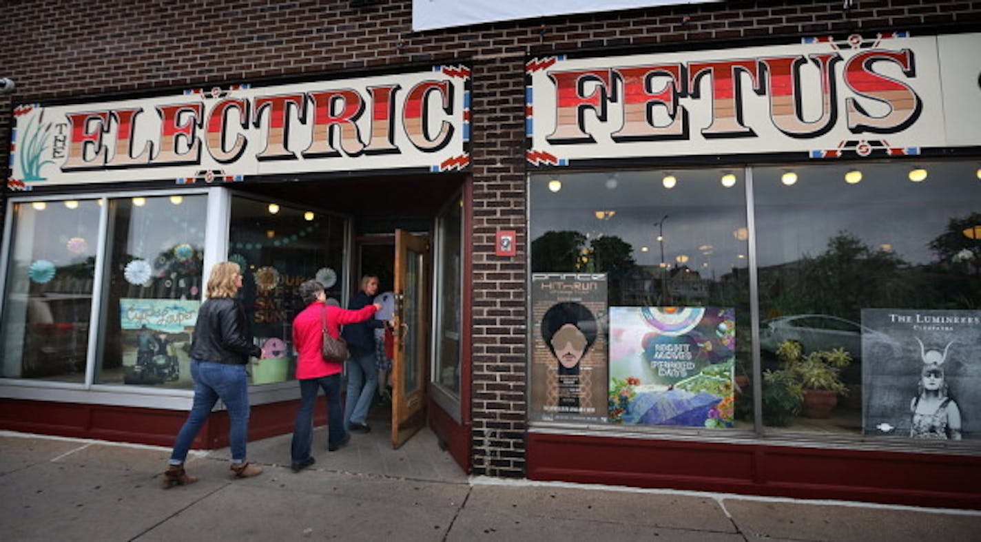 The Electric Fetus overlooks I-35W south of downtown Minneapolis but originally opened on the West Bank. / Star Tribune file