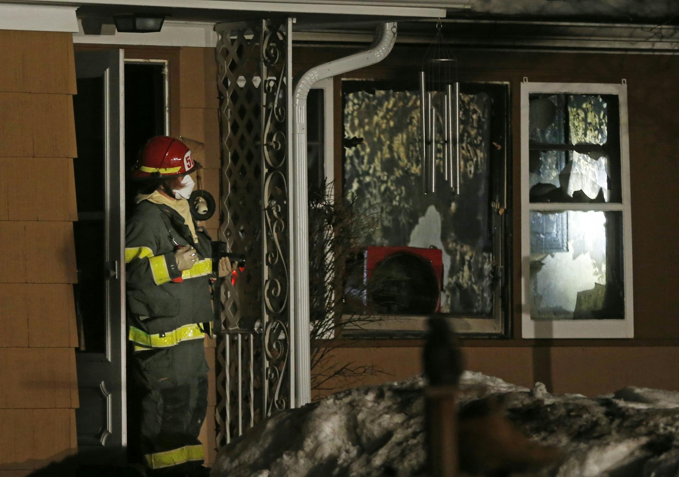 Two people were found dead in a house fire nn the 2900 block of Washburn Ave N.