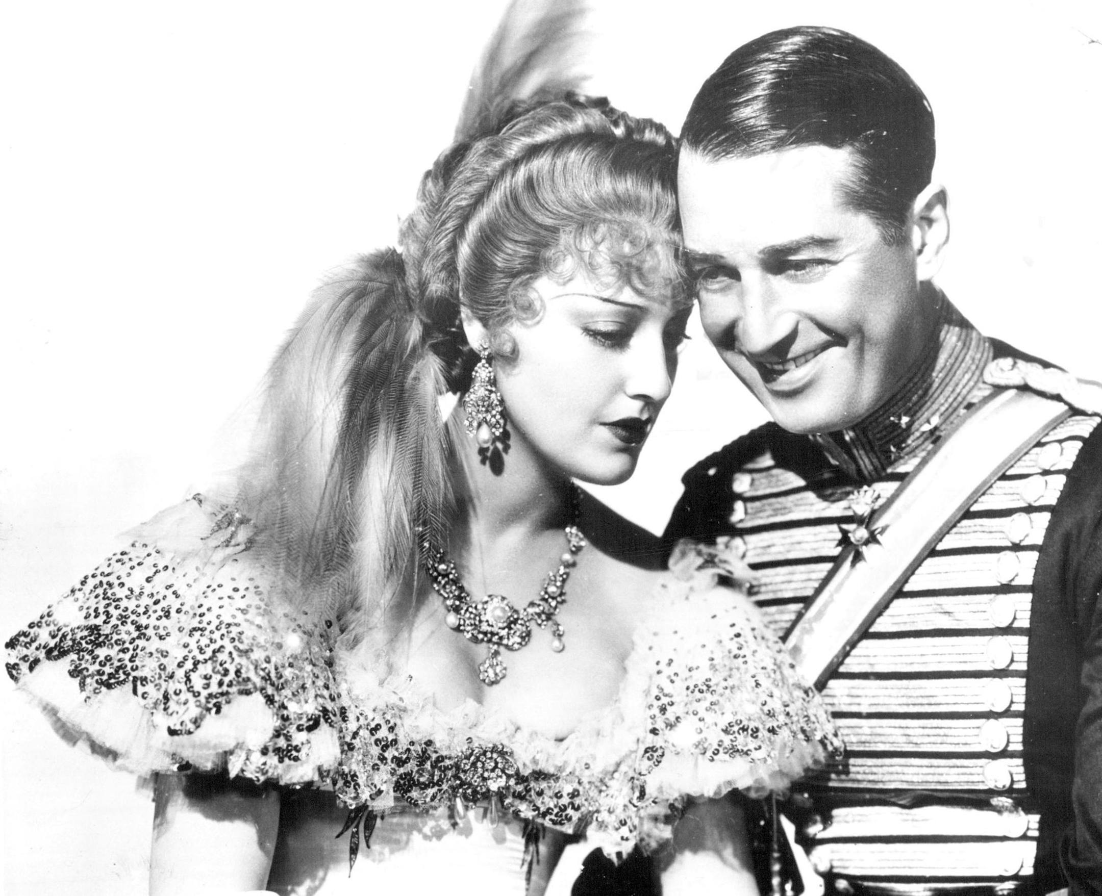 August 29, 1934 WORLD FAMOUS LOVERS. Maurice Chevalier as Danilo and Jeanette MacDonald as Sonia, an one of their Gamorious love moments in Ernst Lubitisch' spectacular production of "The Merry Widow" which MGM brings to the screen with Lehar's immortal music. February 3, 1969 ACME; Minneapolis Star Tribune; Minneapolis Star Library