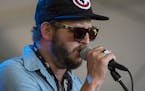 Justin Vernon, founder of the Eaux Claires music festival, made a guest performance alongside Aero Flynn Saturday. ] Aaron Lavinsky &#x2022; aaron.lav