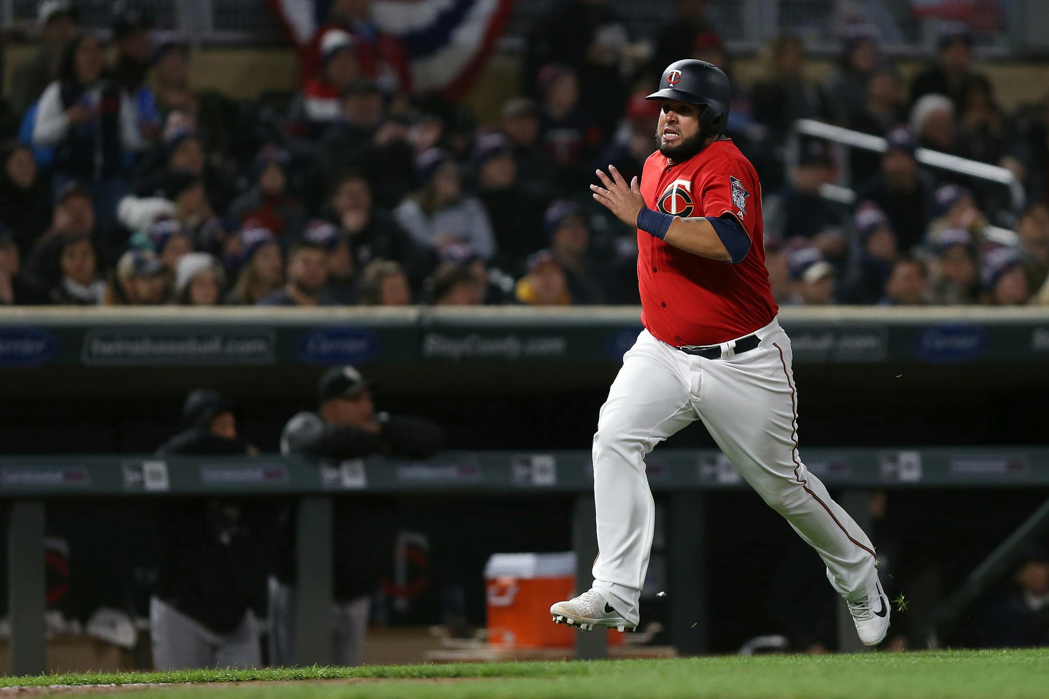 Juan Graterol was among the Twins playing at Target Field on Friday in a doubleheader.