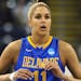 Delaware's Elena Delle Donne during the first half of a regional semifinal game against Kentucky in the NCAA college basketball tournament in Bridgepo