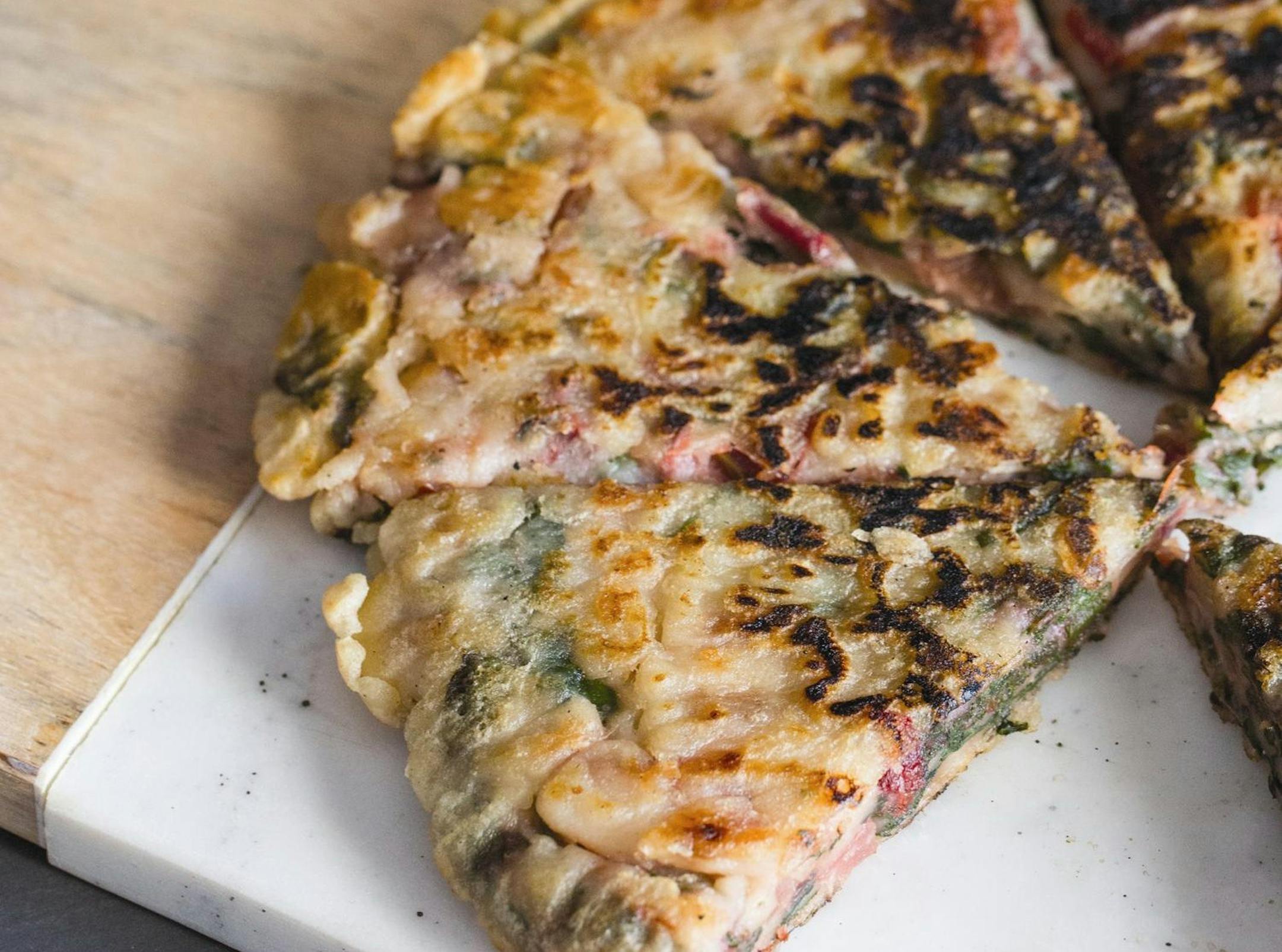 Rainbow Chard Korean Pancake