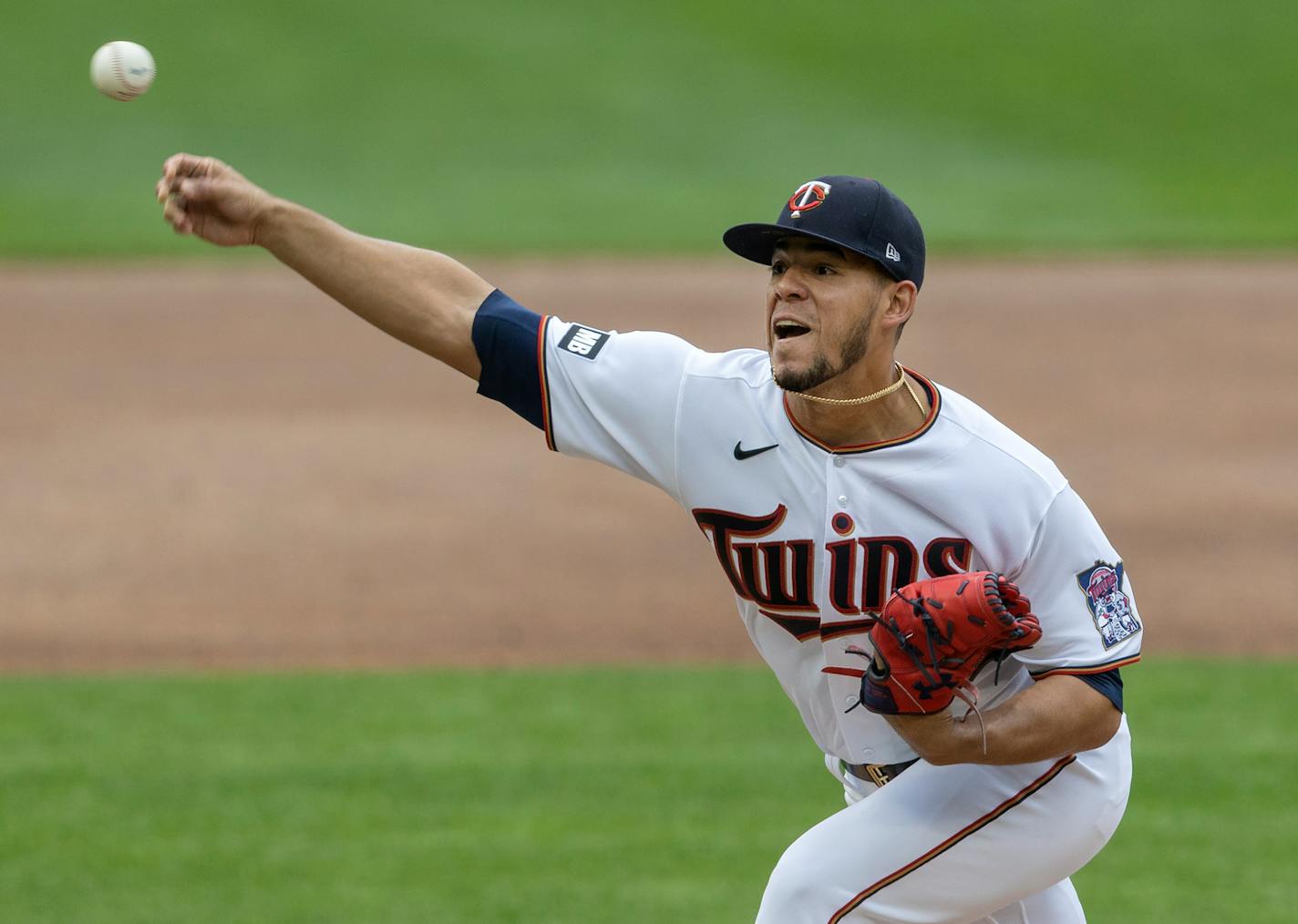 Twins starting pitcher Jose Berrios in the third inning.