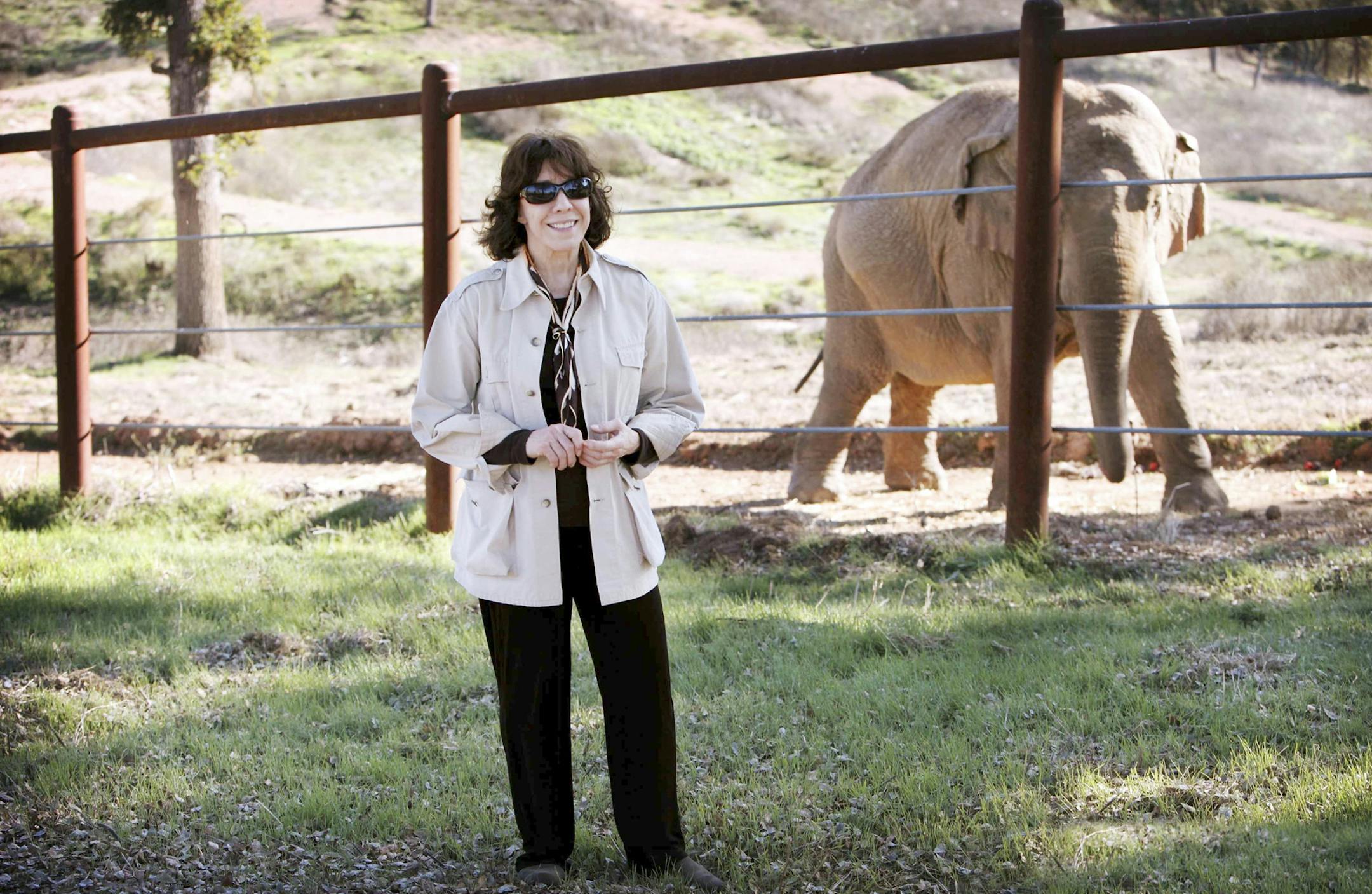 LISA JEFFRIES HBO Lily Tomlin in the HBO documentary, "An Apology to Elephants."