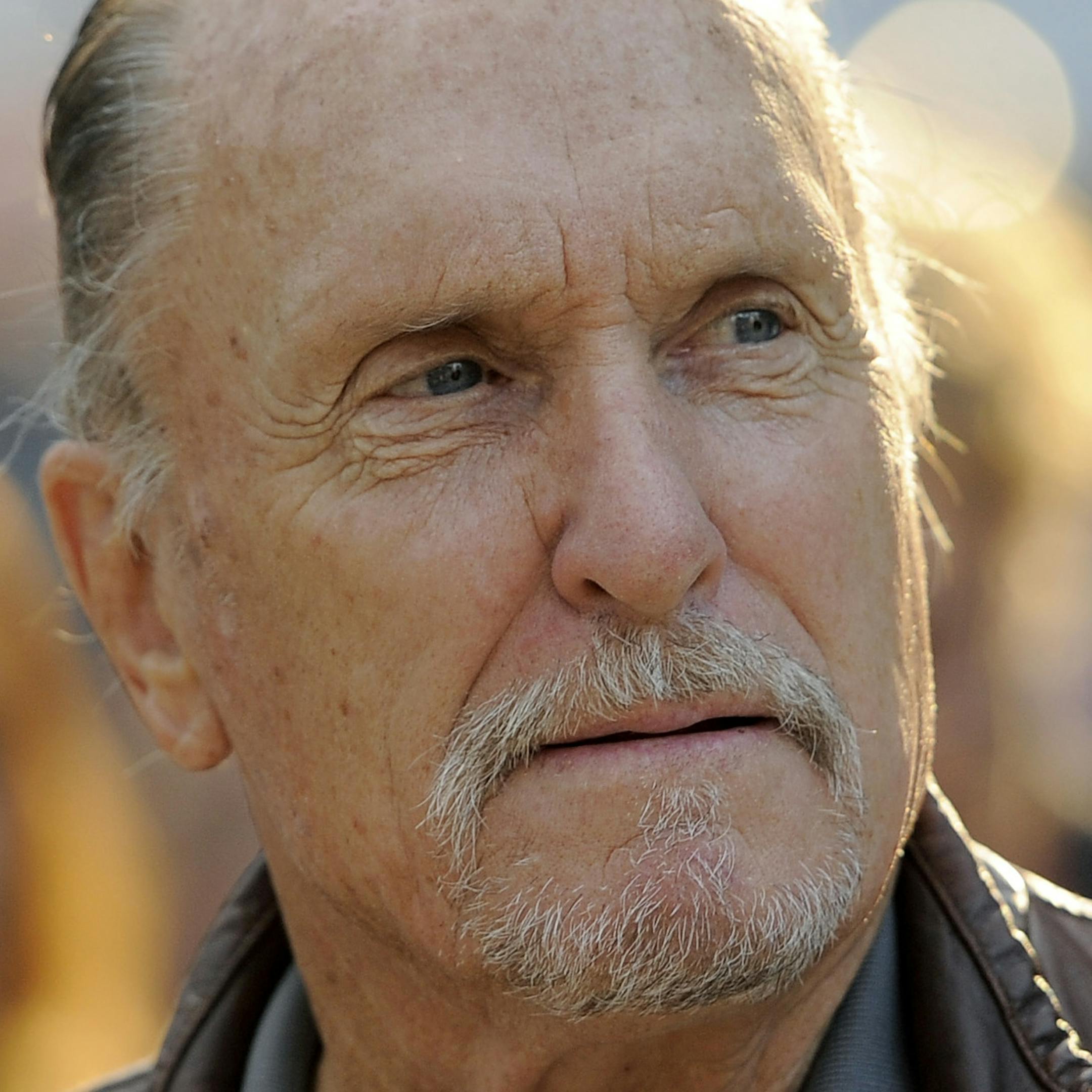 FILE - Robert Duvall, a cast member in the film "Jayne Mansfield's Car," arrives at the premiere of the film at the 2012 Toronto Film Festival, Thursday, Sept. 13, 2012, in Toronto. Duvall is one of the spectators at the racketeering trial of reputed gangster James "Whitey" Bulger. Duvall sat in the back of the courtroom Friday, June 21, 2013 at Bulger's trial in Boston. (Photo by Chris Pizzello/Invision/AP, File)
