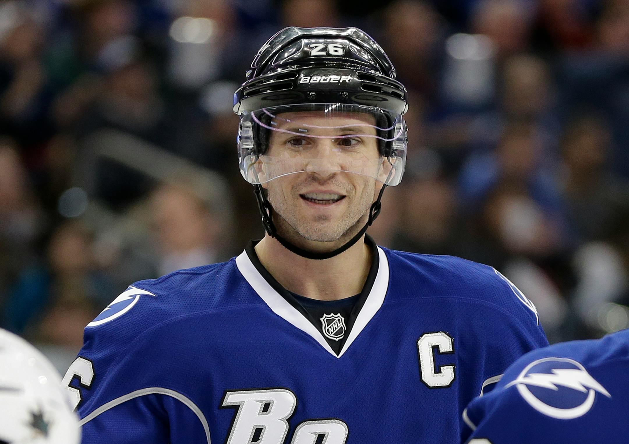 Tampa Bay Lightning right winger Martin St. Louis has 53 points this season, good for 16th in the NHL.