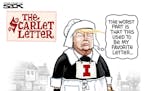 Sack cartoon: Letter man