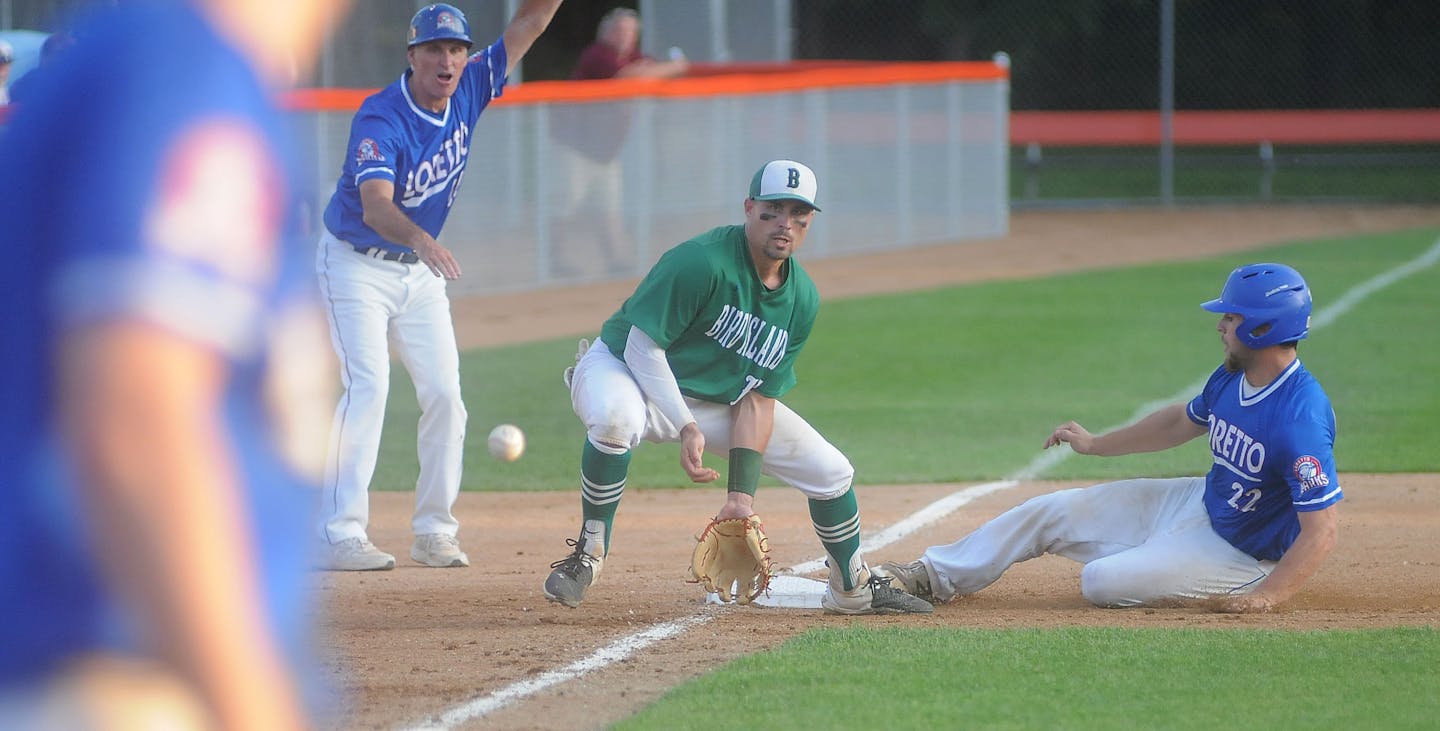 21 innings of town ball in Dundas. Bird Island beats Corey Koskie's