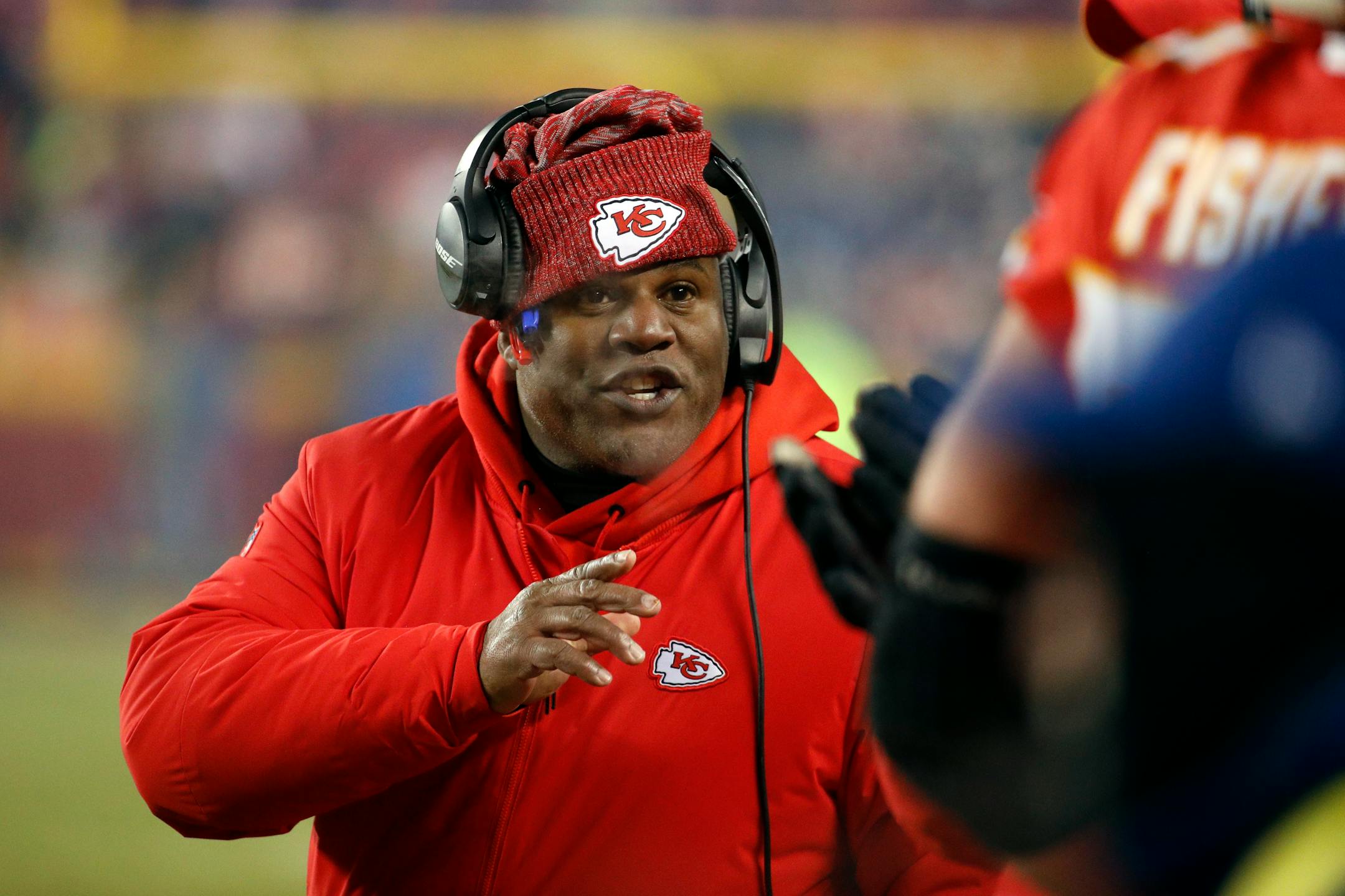 Kansas City Chiefs offensive coordinator Eric Bieniemy