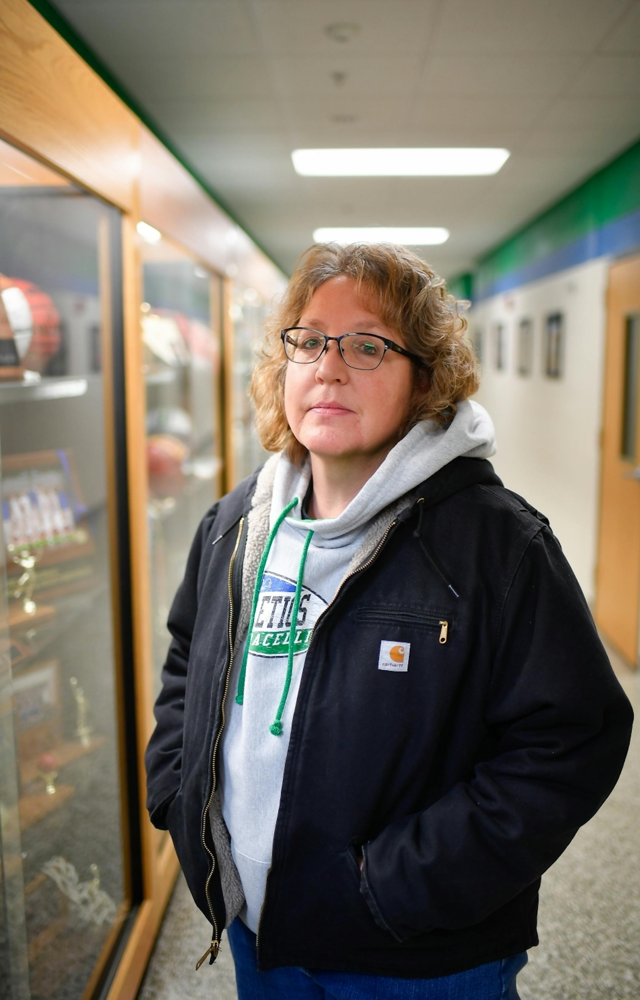 Sheila Nipp, an Austin Public School lunch lady, voted for Trump in the last Presidential election. Her son plays basketball for Lyle-Pacelli.