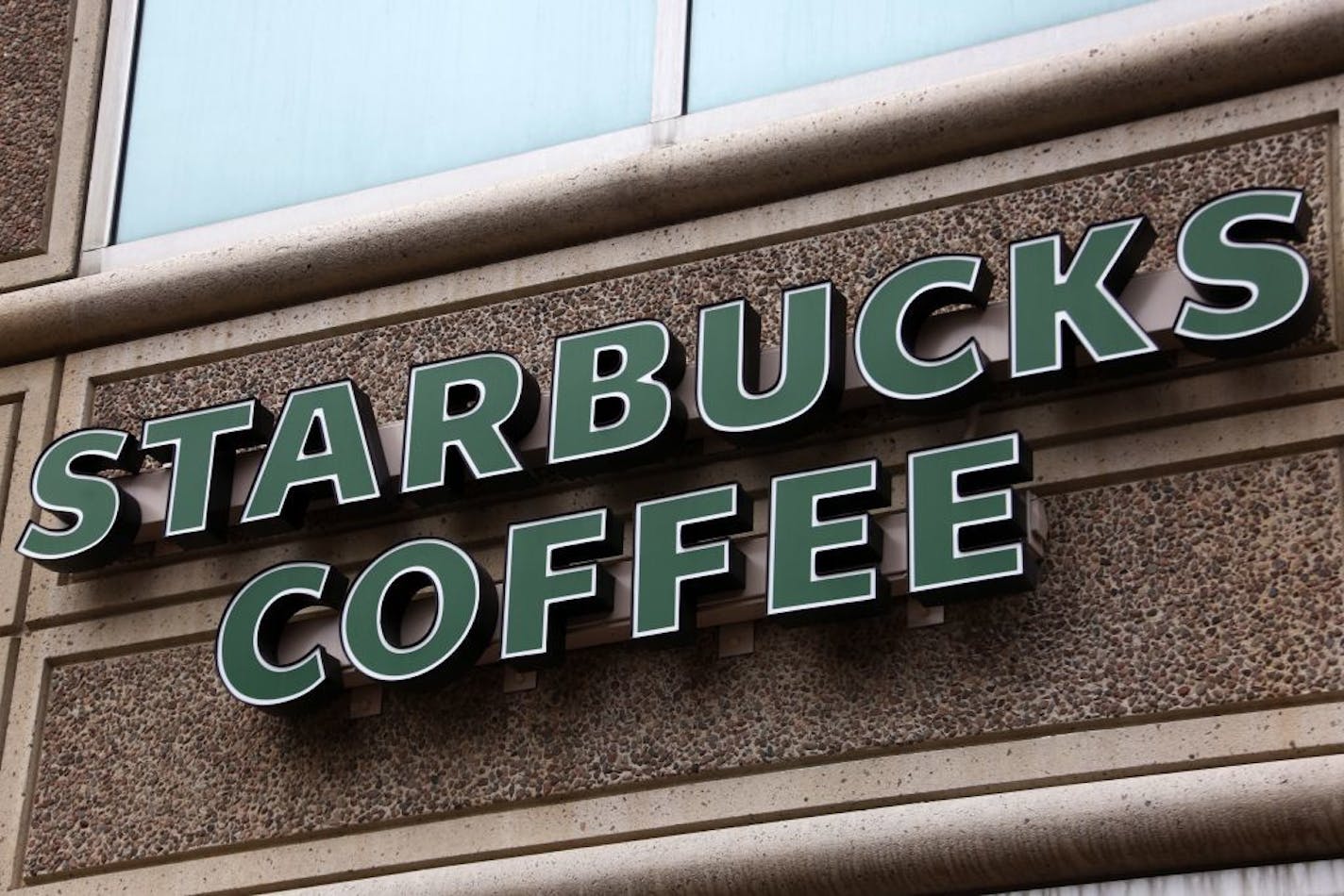 This is the sign on a Starbucks Coffee shop in downtown Pittsburgh Wednesday, Jan. 11, 2017.