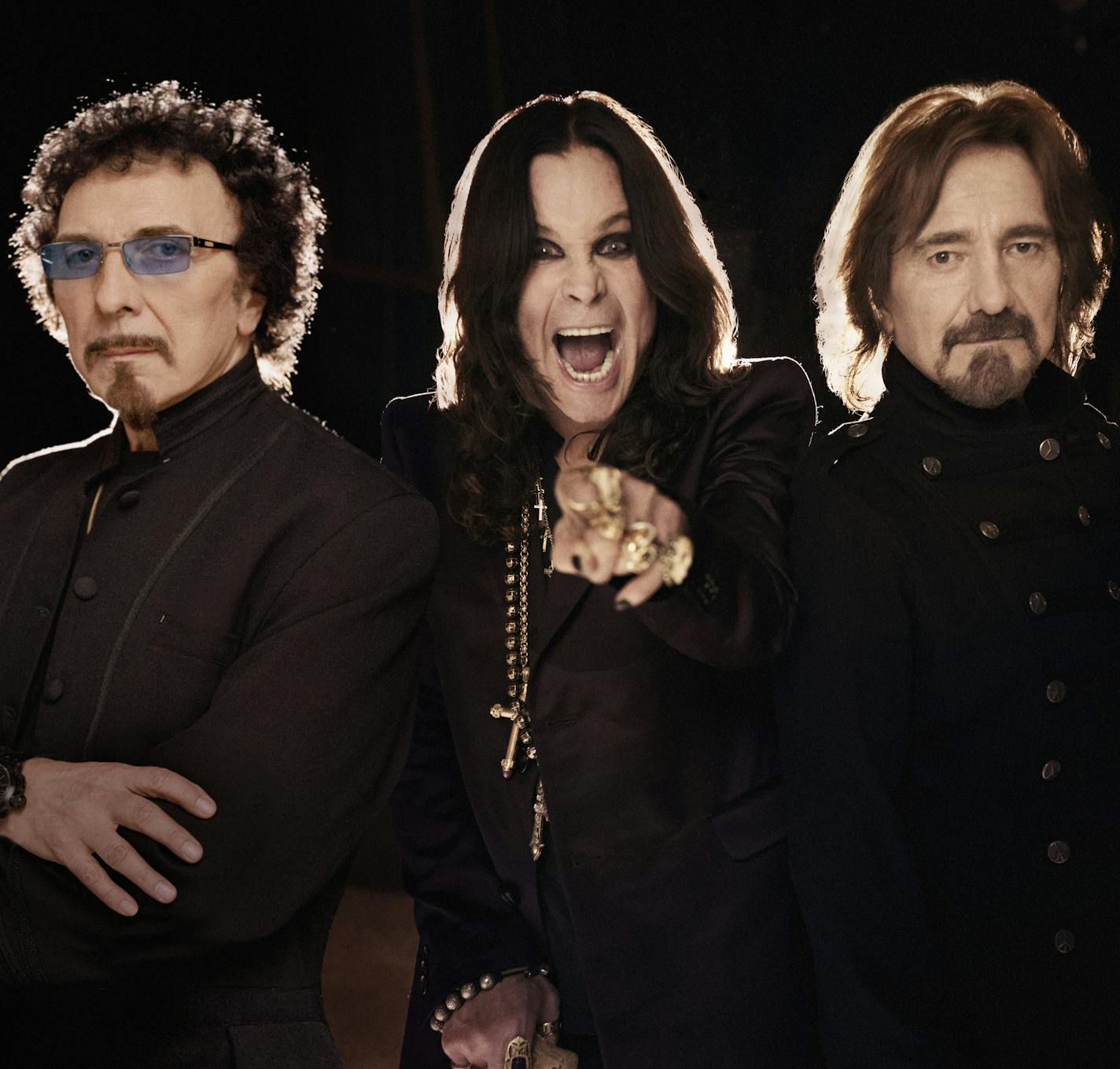 From left: Tommy Iommi, Ozzy Osbourne and Geezer Butler of Black Sabbath in an undated handout photo. The band is releasing "13," its first album of new songs with most of its original lineup since 1978. (Black Sabbath via The New York Times) -- NO SALES; FOR EDITORIAL USE ONLY WITH STORY SLUGGED MUSIC SABBATH BYBEN RATLIFF. ALL OTHER USE PROHIBITED. -- PHOTO MOVED IN ADVANCE AND NOT FOR USE - ONLINE OR IN PRINT - BEFORE JUNE 9, 2013. ORG XMIT: MIN2013061217042264