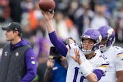 Nick Mullens will start again at quarterback for the Vikings after completing 78.8% of his passes (26 of 33) for 303 yards, two touchdowns and two int