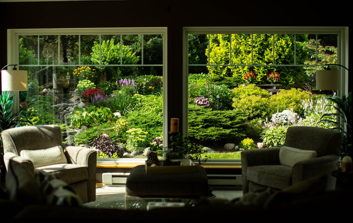 David and Sheila Aadland of St. Bonifacious converted a deck into a sunroom so that they could enjoy views of their garden year-round.