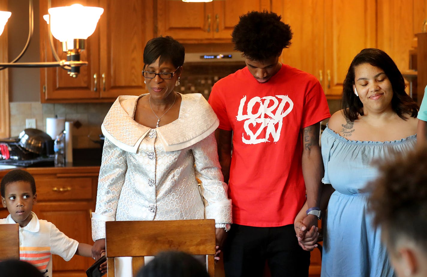 The Sunday-after-church gathering at the home of Curtis and Darlene Bell Sunday, June 3, 2018, in Brooklyn Park. The Bells have fostered over 30 children, adopting some and opening their home are heart to children in need.