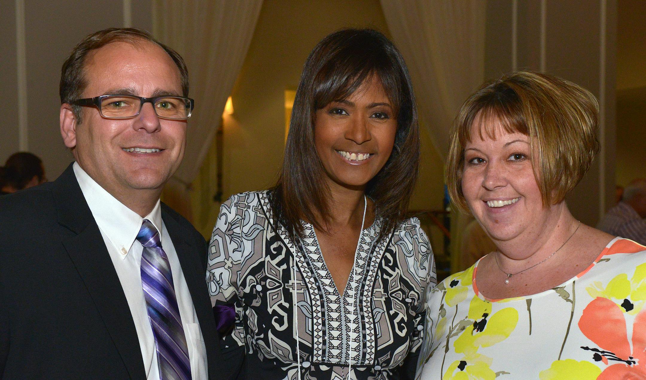 Lupus Foundation of Minnesota President Tharan Leopold, host Robyne Robinson and foundation Vice President Sara Otto.