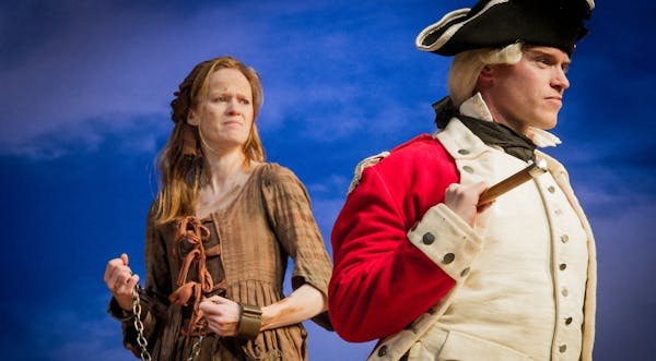 Kathryn O'Reilly and Richard Neale in "Our Country's Good"