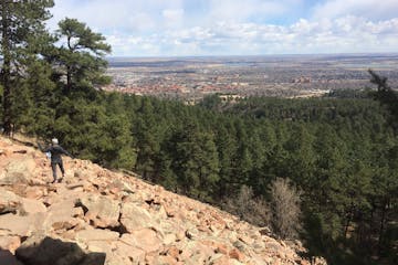 Crossing a talus field of eroded rock meant carefully watching one's footing.