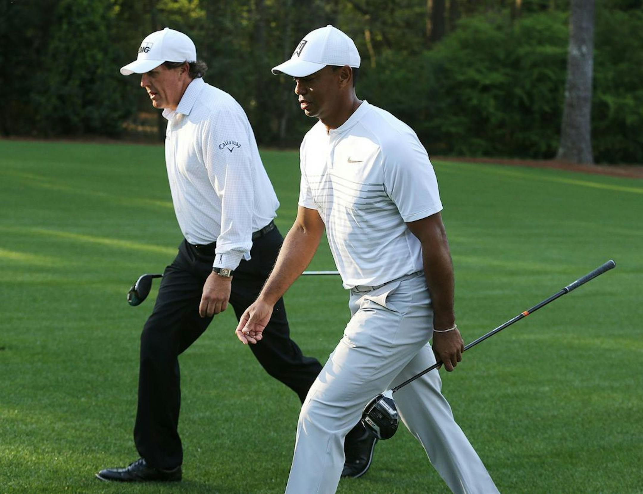 Tiger Woods and Phil Mickelson