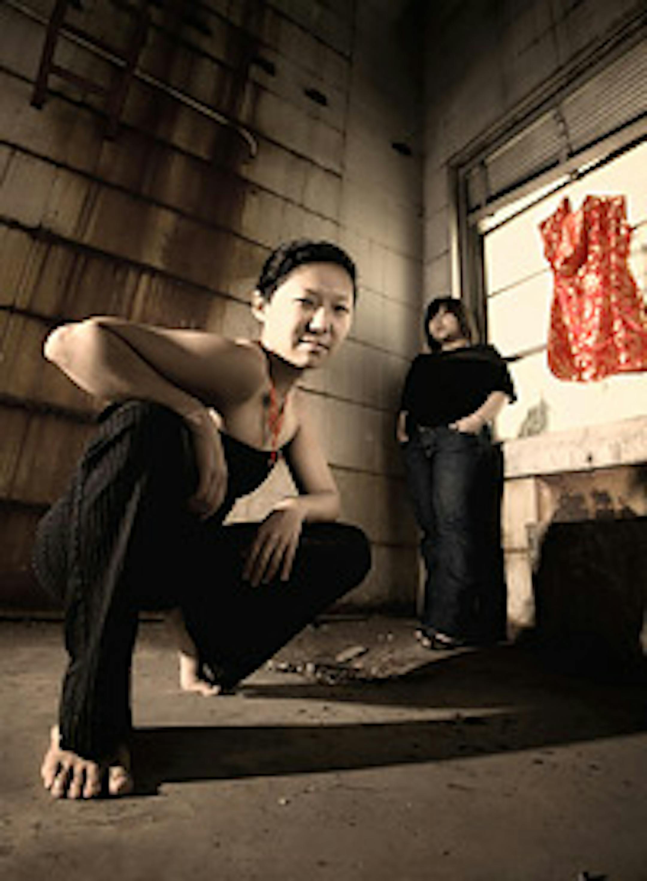 Sun Mee Chomet and May Lee Yang in "Under the Porcelain Mask."