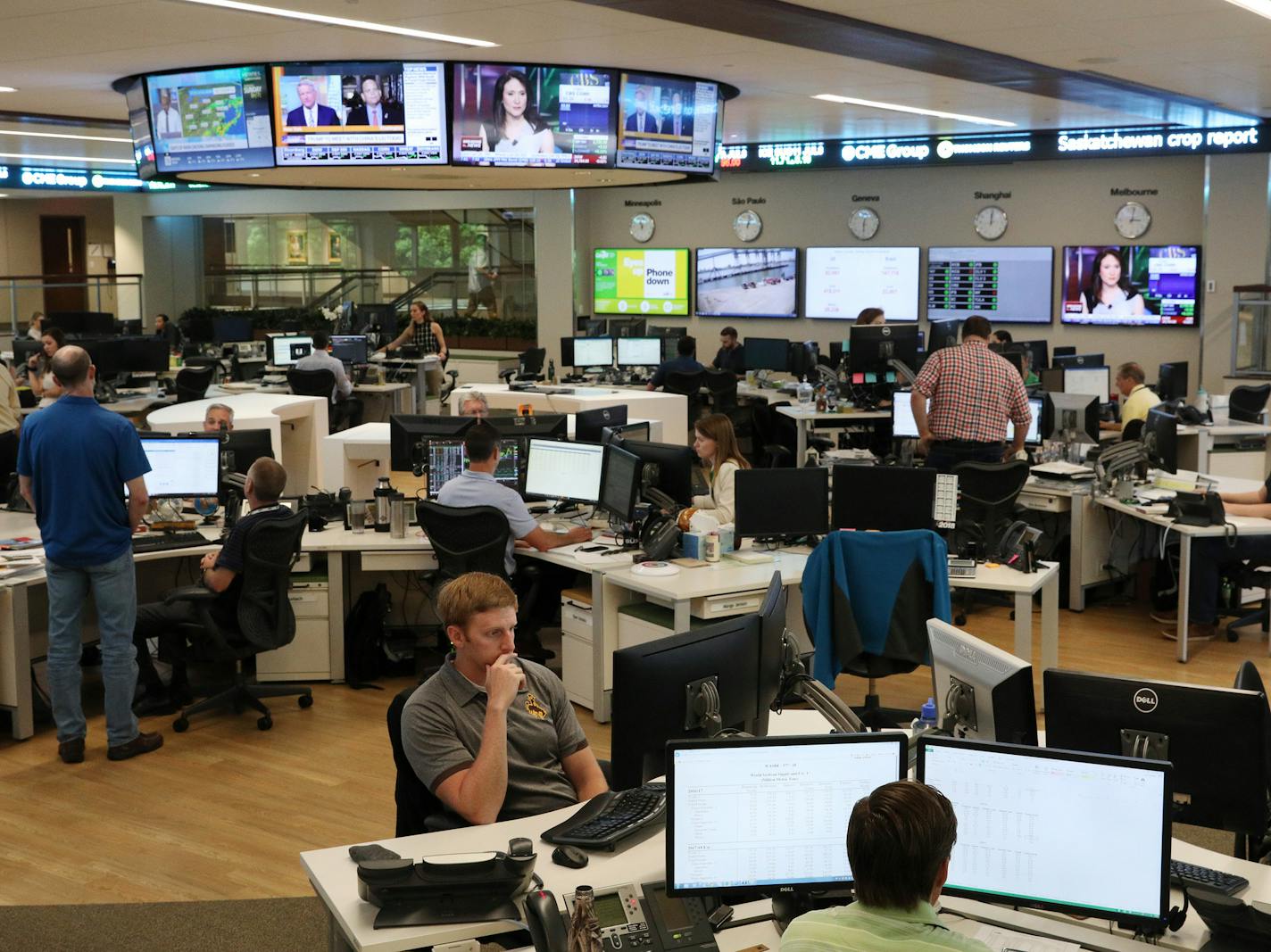 Cargill brokers worked the trading floor Thursday. ] ANTHONY SOUFFLE &#xef; anthony.souffle@startribune.com Cargill brokers worked the trading floor Thursday, May 17, 2018 at the company's headquarters in Wayzata, Minn.