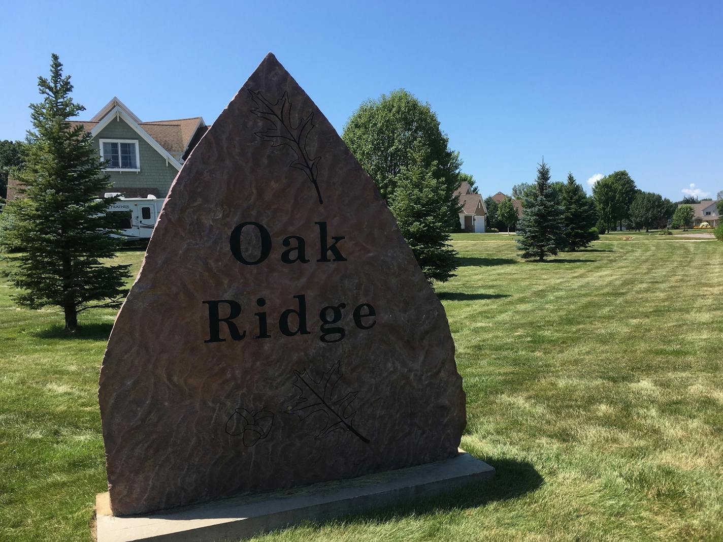 Dozens of homeowners in the Oak Ridge subdivision are protesting a property asessment to improve drainage in ravines near their properties.