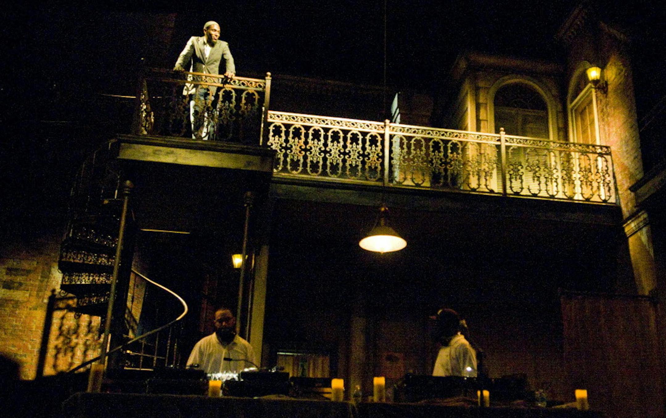 Mos Def performs at the Guthrie Theater in 2010 on the set of "A Streetcar Named Desire." Photo by Brendan Sullivan. ORG XMIT: MIN2015111817075666