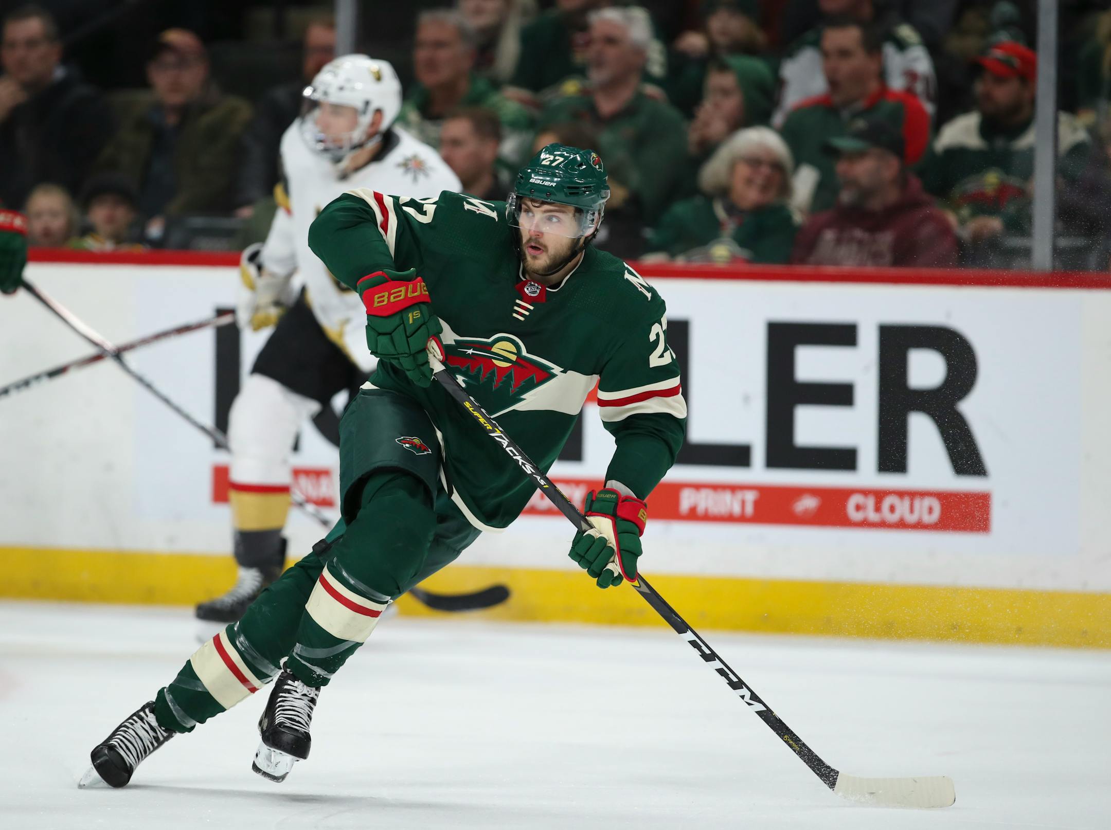 Alex Galchenyuk made his Wild debut Tuesday night vs. Vegas.