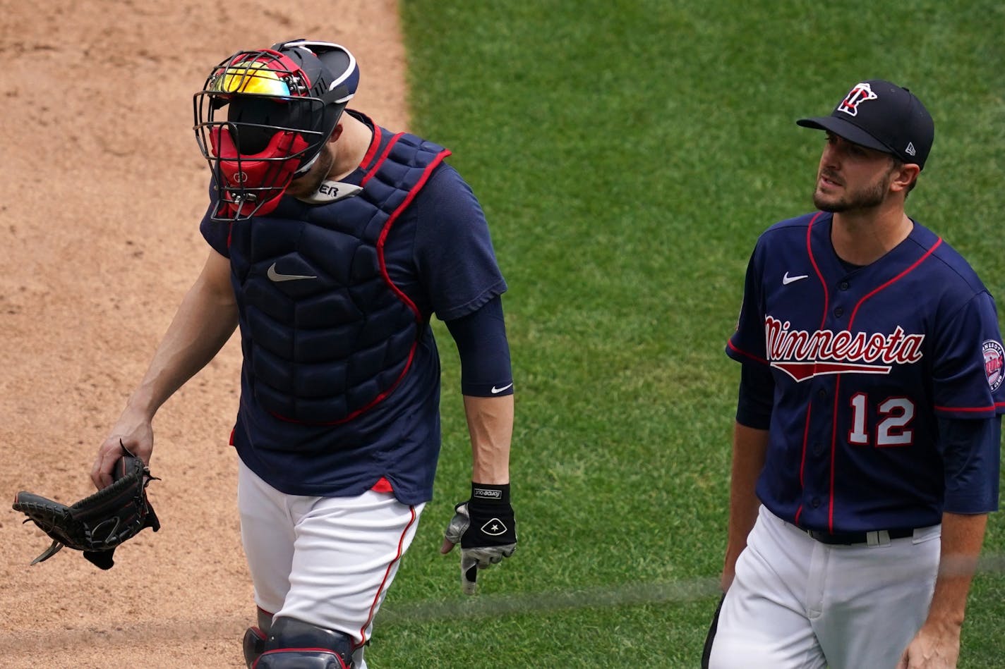 Twins catcher Mitch Garver and pitcher Jake Odorizzi