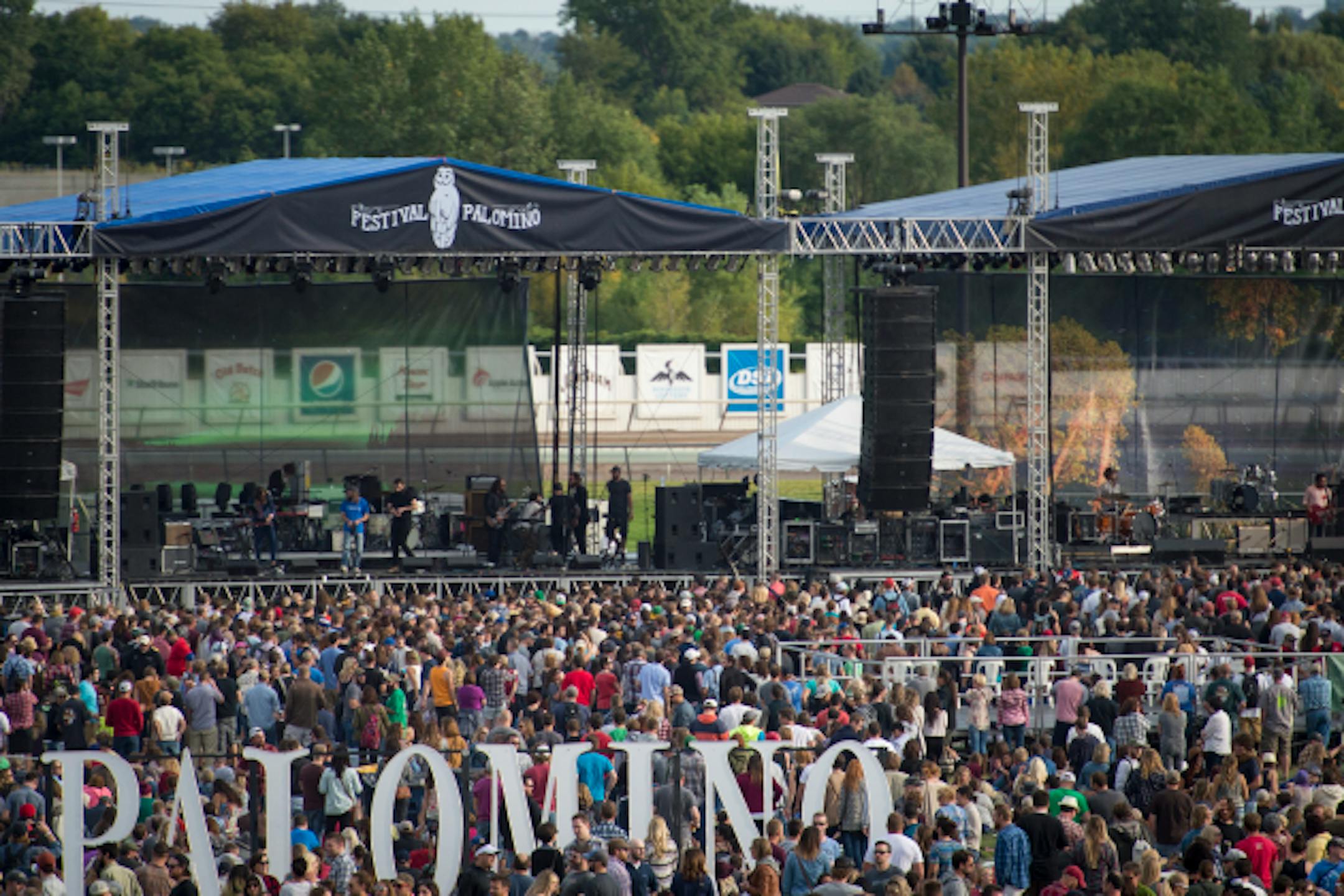 Festival Palomino's dueling stages will be erected on Hall's Island next month instead of Canterbury Park. / Aaron Lavinsky, Star Tribune