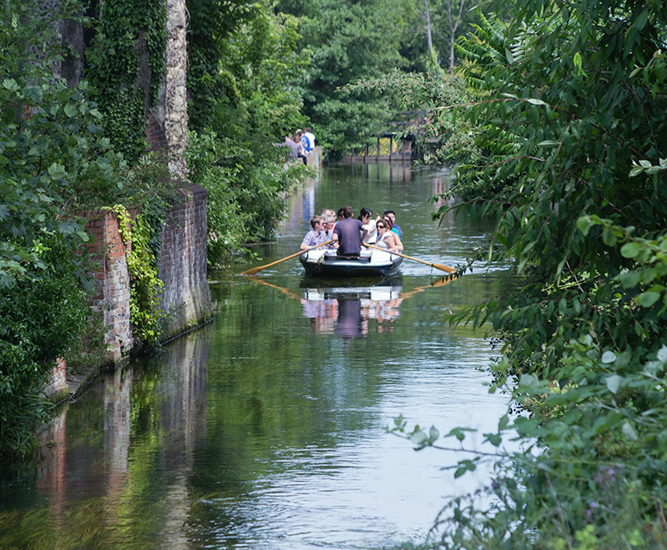 Boaters on the River Stour in Canterbury. Photo by Eleaner Loos
